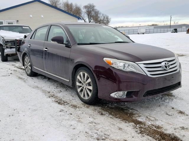 4T1BK3DB7BU391977 - 2011 TOYOTA AVALON BAS BURGUNDY photo 1