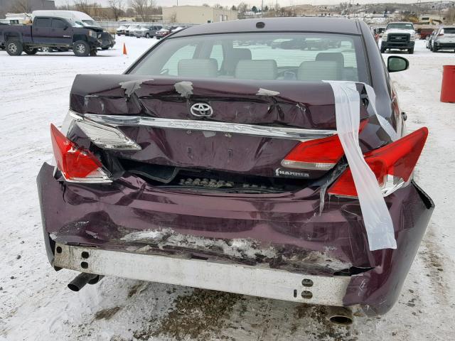 4T1BK3DB7BU391977 - 2011 TOYOTA AVALON BAS BURGUNDY photo 9