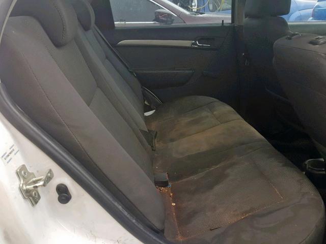 KL1TD56E79B335153 - 2009 CHEVROLET AVEO LS WHITE photo 6
