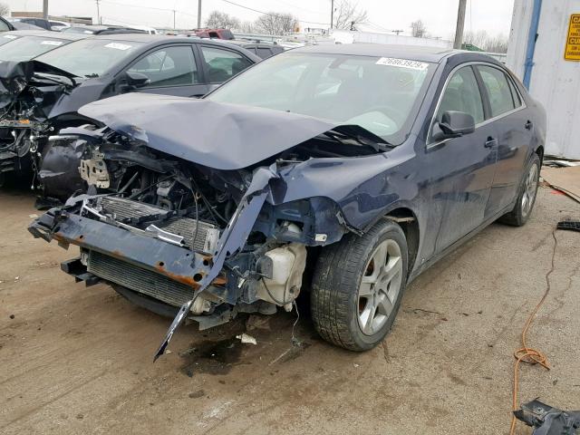 1G1ZA5E02A4101487 - 2010 CHEVROLET MALIBU LS ლურჯი ფოტო 2