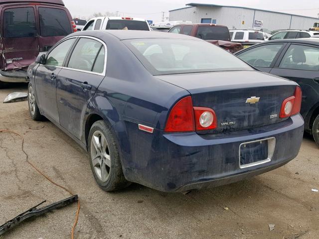 1G1ZA5E02A4101487 - 2010 CHEVROLET MALIBU LS ლურჯი ფოტო 3