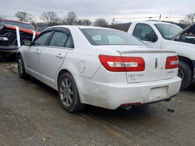 3LNHM26126R631646 - 2006 LINCOLN ZEPHYR WHITE photo 3