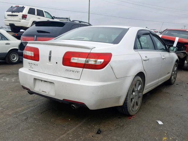 3LNHM26126R631646 - 2006 LINCOLN ZEPHYR WHITE photo 4