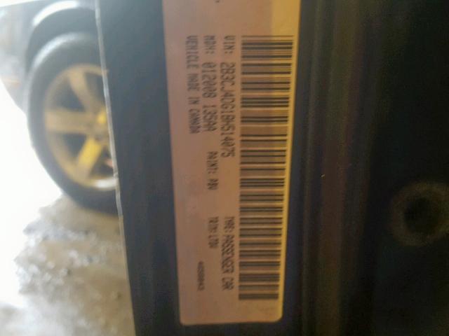 2B3CJ4DG1BH514075 - 2011 DODGE CHALLENGER BLACK photo 10