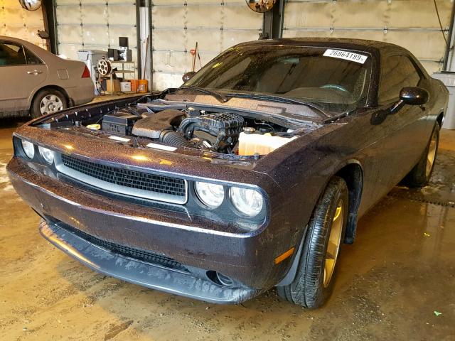 2B3CJ4DG1BH514075 - 2011 DODGE CHALLENGER BLACK photo 2