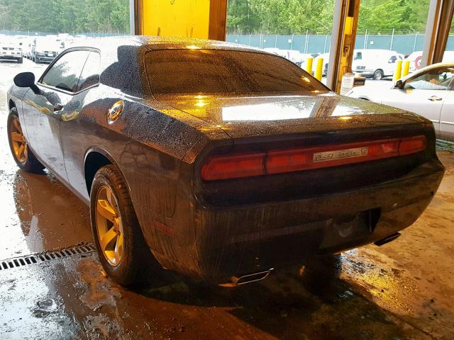 2B3CJ4DG1BH514075 - 2011 DODGE CHALLENGER BLACK photo 3