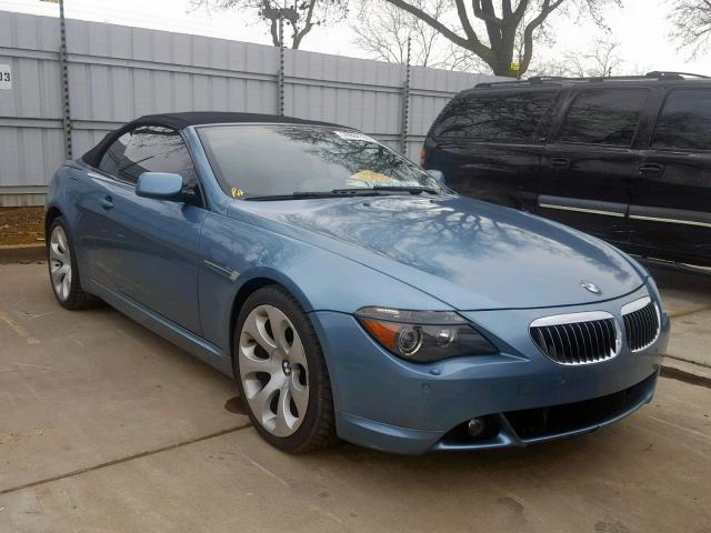 WBAEK73405B323206 - 2005 BMW 645 CI AUT BLUE photo 1