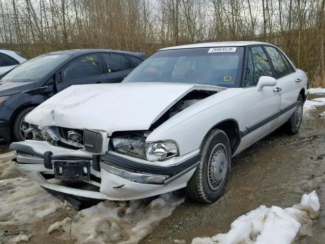 1G4HP53L2PH458521 - 1993 BUICK LESABRE CU WHITE photo 2