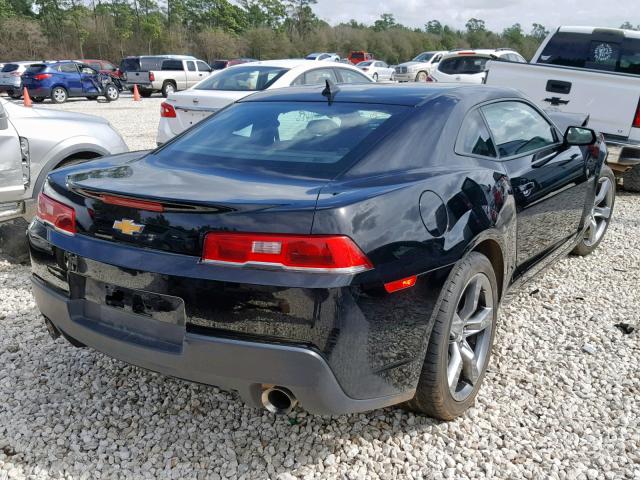 2G1FD1E37F9109733 - 2015 CHEVROLET CAMARO LT BLACK photo 4