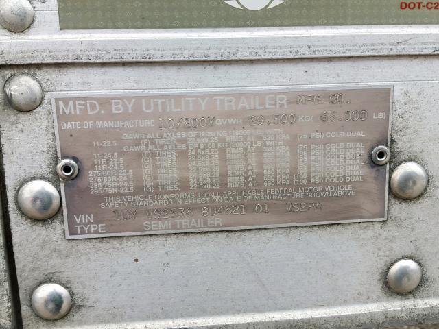 1UYVS25368U462101 - 2008 UTILITY TRAILER WHITE photo 10