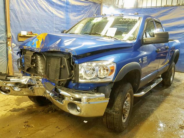 1D7KS28A47J607511 - 2007 DODGE RAM 2500 S BLUE photo 2