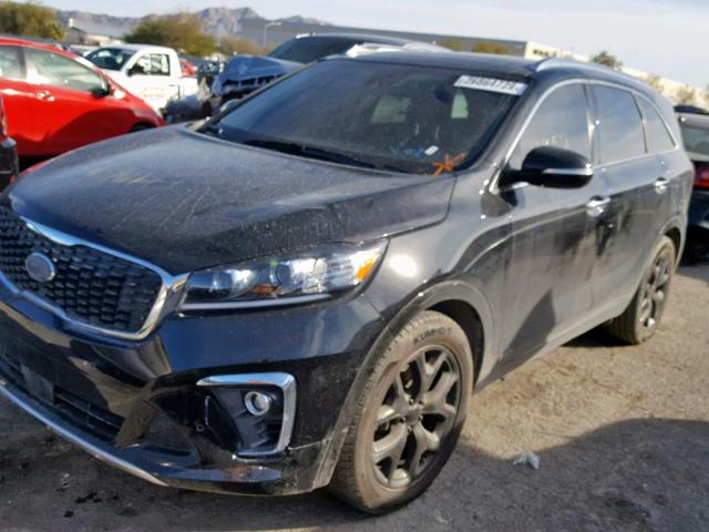 5XYPKDA59KG454075 - 2019 KIA SORENTO SX BLACK photo 2