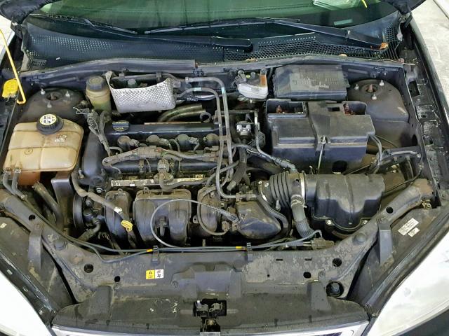 1FAFP34N36W101588 - 2006 FORD FOCUS ZX4 BLACK photo 7