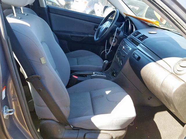 JM1BK323471620480 - 2007 MAZDA 3 S GRAY photo 5