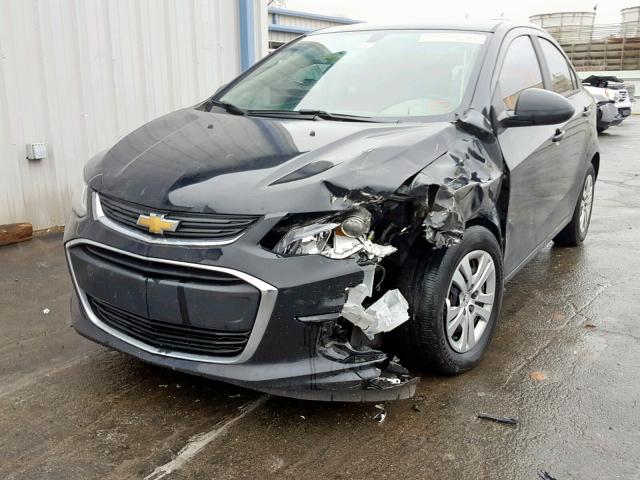 1G1JB5SH9H4150958 - 2017 CHEVROLET SONIC LS BLACK photo 2