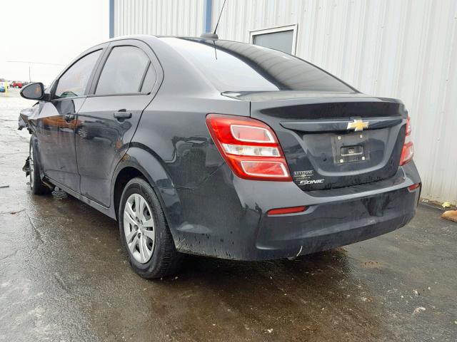 1G1JB5SH9H4150958 - 2017 CHEVROLET SONIC LS BLACK photo 3