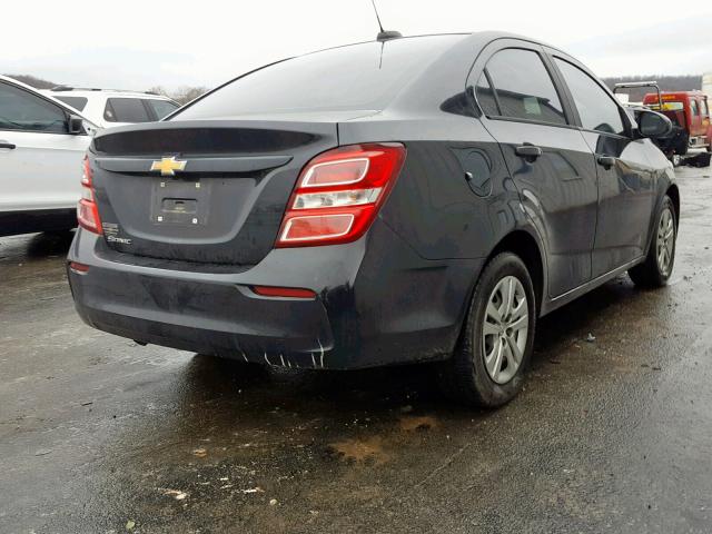 1G1JB5SH9H4150958 - 2017 CHEVROLET SONIC LS BLACK photo 4