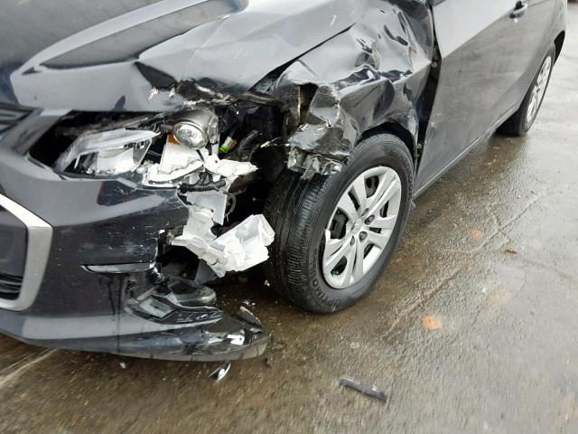 1G1JB5SH9H4150958 - 2017 CHEVROLET SONIC LS BLACK photo 9