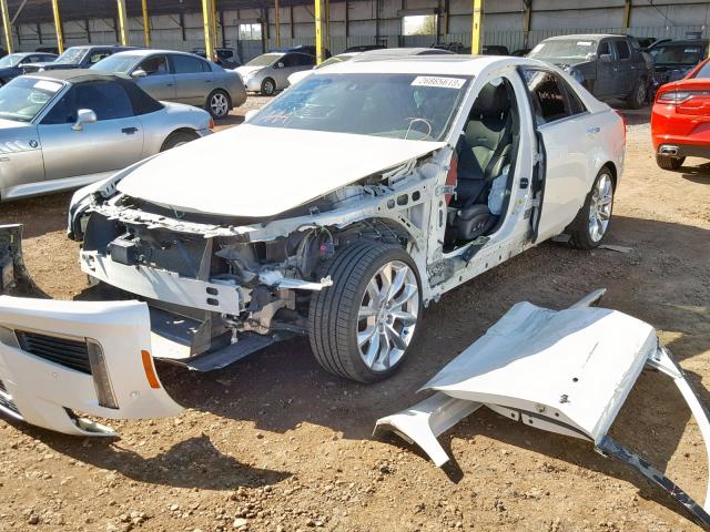 1G6AZ5S32E0150331 - 2014 CADILLAC CTS PREMIU WHITE photo 2