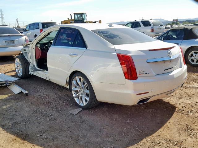 1G6AZ5S32E0150331 - 2014 CADILLAC CTS PREMIU WHITE photo 3