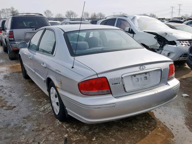 KMHWF25S64A052243 - 2004 HYUNDAI SONATA GL SILVER photo 3