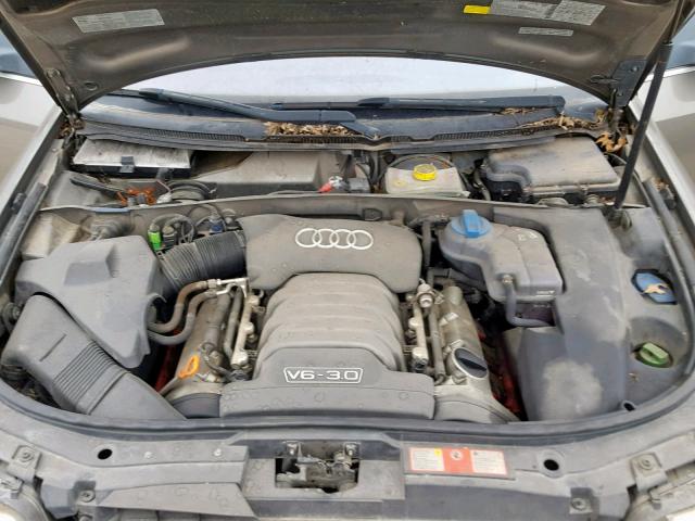 WAULT64B42N141417 - 2002 AUDI A6 3.0 QUA GRAY photo 7