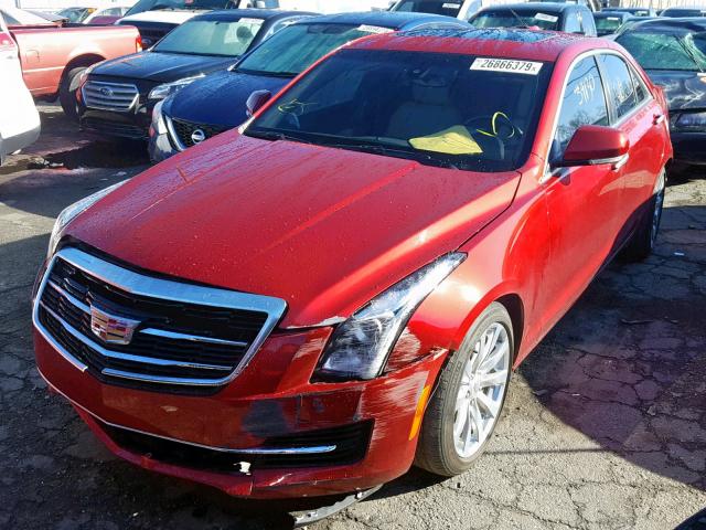1G6AB5RX8H0155924 - 2017 CADILLAC ATS LUXURY RED photo 2