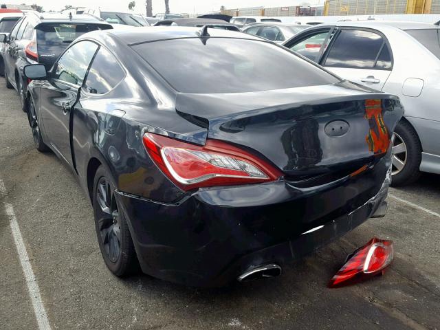 KMHHT6KD2DU082613 - 2013 HYUNDAI GENESIS CO BLACK photo 3