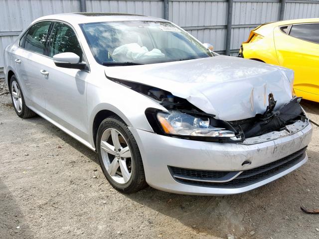 1VWBH7A38DC032215 - 2013 VOLKSWAGEN PASSAT SE SILVER photo 1