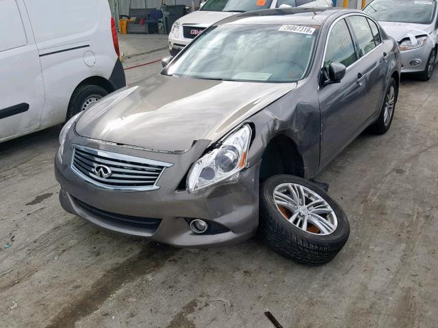 JN1CV6AP9CM626093 - 2012 INFINITI G37 BASE CHARCOAL photo 2