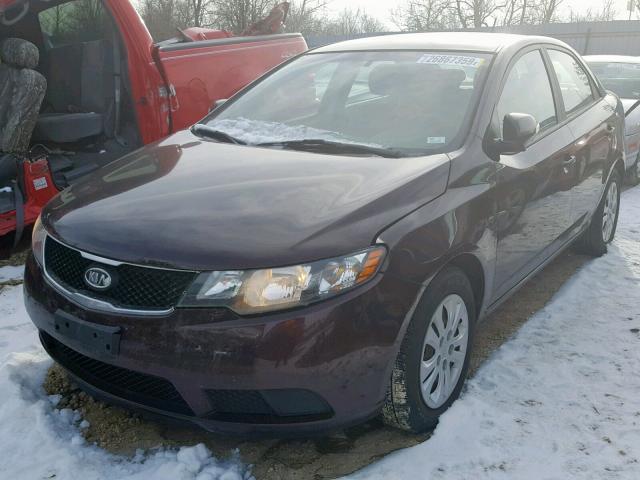 KNAFU4A24A5197052 - 2010 KIA FORTE EX PURPLE photo 2