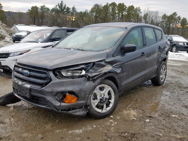 1FMCU0F73JUB00959 - 2018 FORD ESCAPE S GRAY photo 2