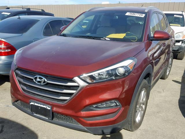 KM8J33A4XGU138190 - 2016 HYUNDAI TUCSON LIM BURGUNDY photo 2