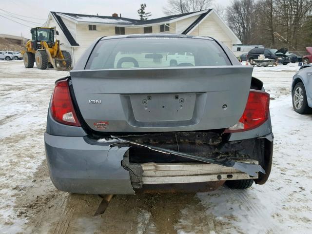1G8AJ52F55Z138856 - 2005 SATURN ION LEVEL GRAY photo 9
