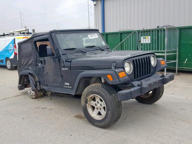 1J4FA49S96P757329 - 2006 JEEP WRANGLER / BLACK photo 1