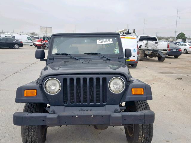 1J4FA49S96P757329 - 2006 JEEP WRANGLER / BLACK photo 10