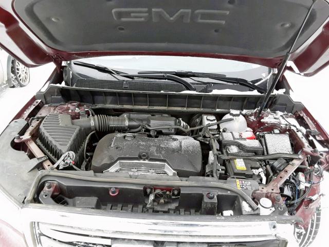 1GKKNSLA3JZ245676 - 2018 GMC ACADIA SLE MAROON photo 7