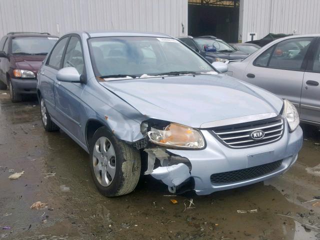 KNAFE122985569649 - 2008 KIA SPECTRA EX BLUE photo 1