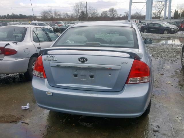 KNAFE122985569649 - 2008 KIA SPECTRA EX BLUE photo 9