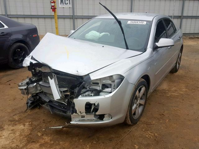 1G1ZC5EU0CF190951 - 2012 CHEVROLET MALIBU 1LT SILVER photo 2
