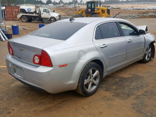 1G1ZC5EU0CF190951 - 2012 CHEVROLET MALIBU 1LT SILVER photo 4