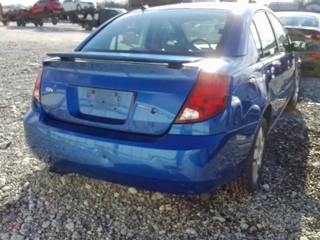 1G8AL55F46Z145319 - 2006 SATURN ION LEVEL BLUE photo 4