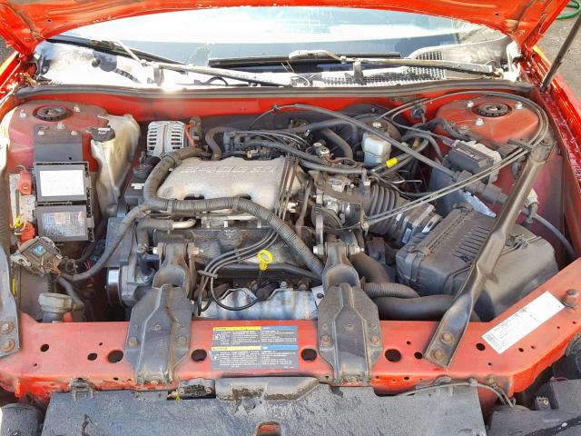 2G1WW12E859111439 - 2005 CHEVROLET MONTE CARL RED photo 7