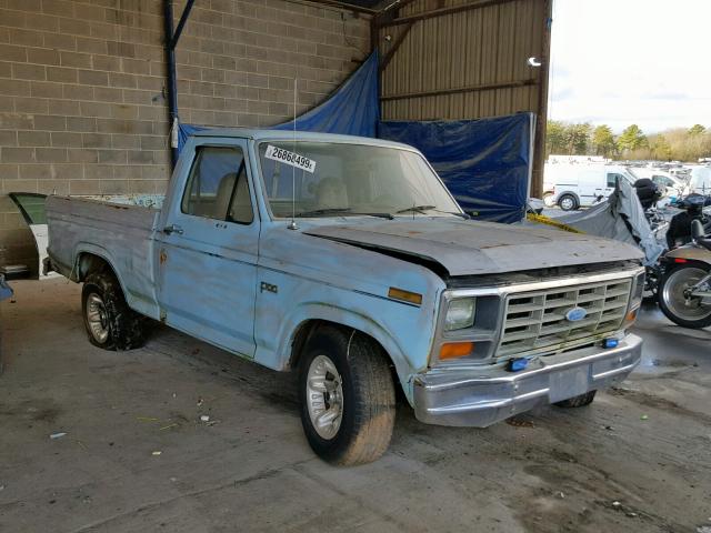 1FTCF1039CNA24395 - 1982 FORD F100 BLUE photo 1