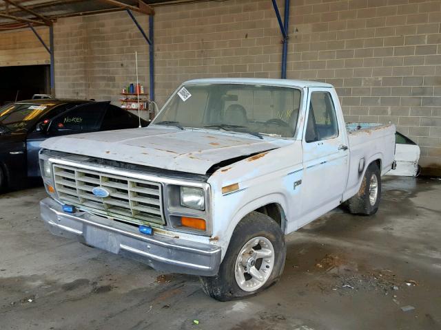 1FTCF1039CNA24395 - 1982 FORD F100 BLUE photo 2