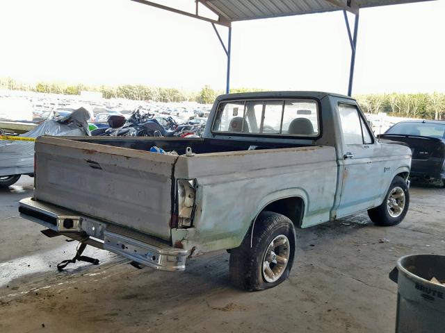 1FTCF1039CNA24395 - 1982 FORD F100 BLUE photo 4