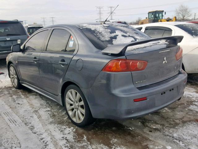 JA3AU86W79U008166 - 2009 MITSUBISHI LANCER GTS GRAY photo 3