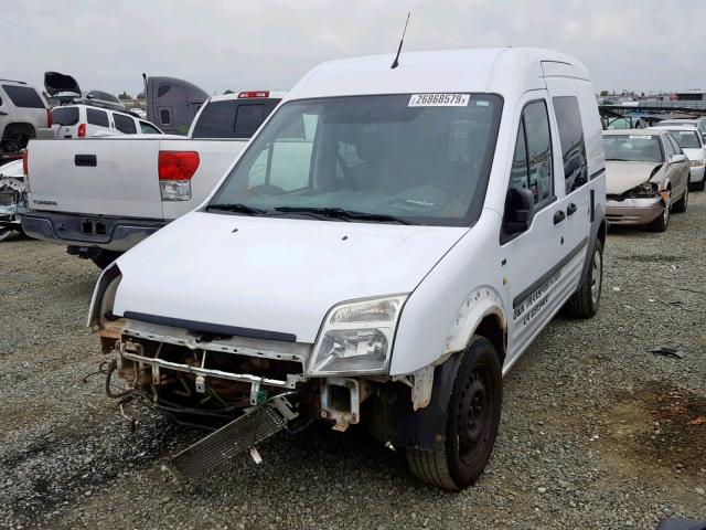 NM0LS6BN4AT042154 - 2010 FORD TRANSIT CO WHITE photo 2