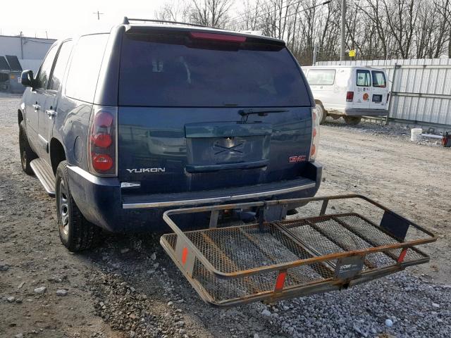 1GKFK63807J130457 - 2007 GMC YUKON DENA BLUE photo 3