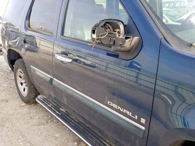 1GKFK63807J130457 - 2007 GMC YUKON DENA BLUE photo 9